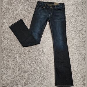 Siwy Dark Wash Straight Leg Jeans Size 27 – Made in USA Stretch Denim Mid Rise